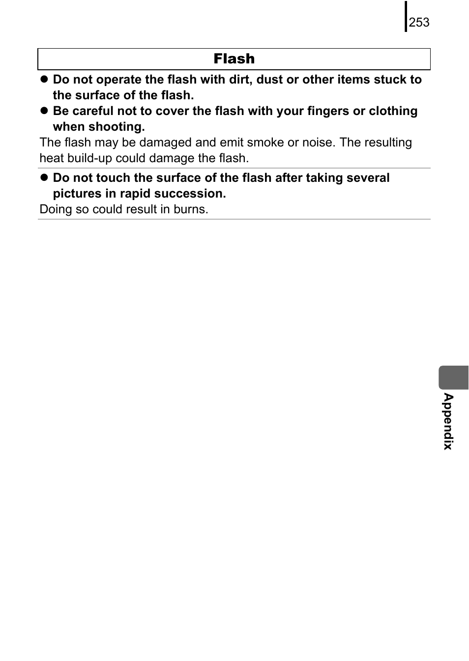 Flash | Canon PowerShot G10 User Manual | Page 255 / 306