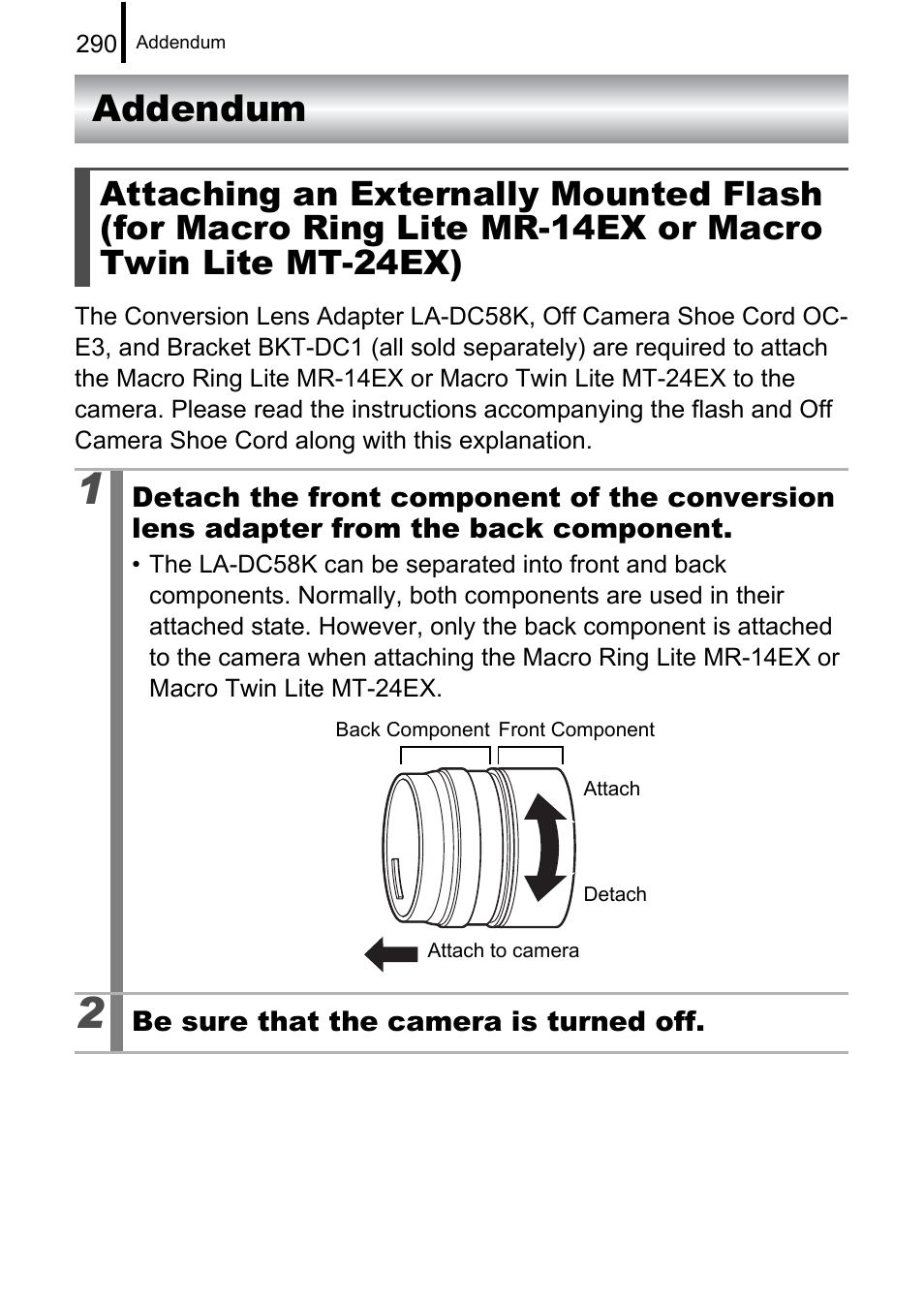 Addendum, Mr-14ex or macro twin lite mt-24ex) | Canon PowerShot G10 User Manual | Page 292 / 306