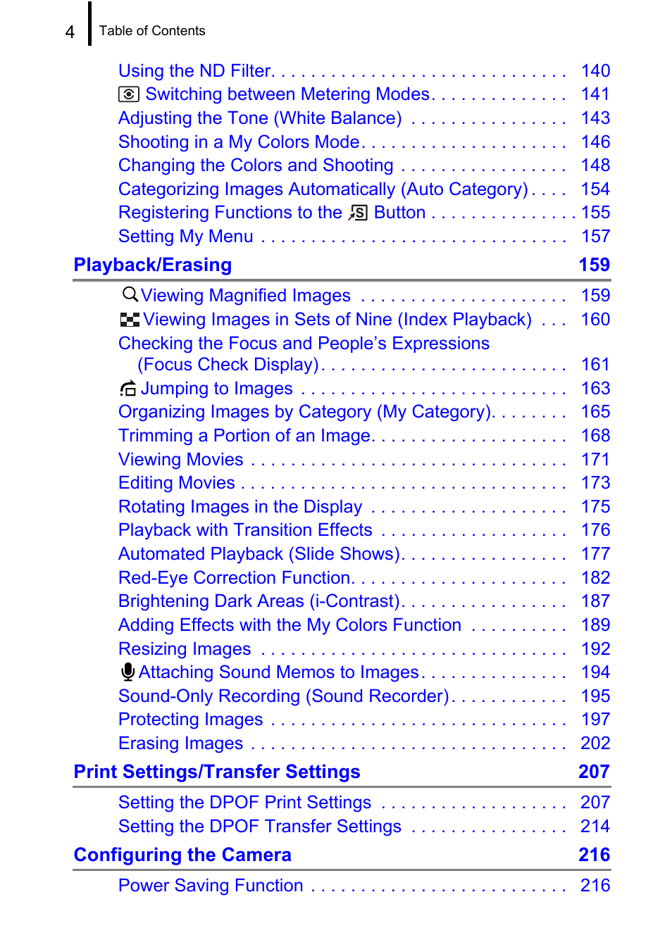 Canon PowerShot G10 User Manual | Page 6 / 306