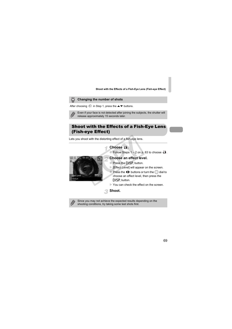 Cop y | Canon PowerShot SX30 IS User Manual | Page 69 / 196