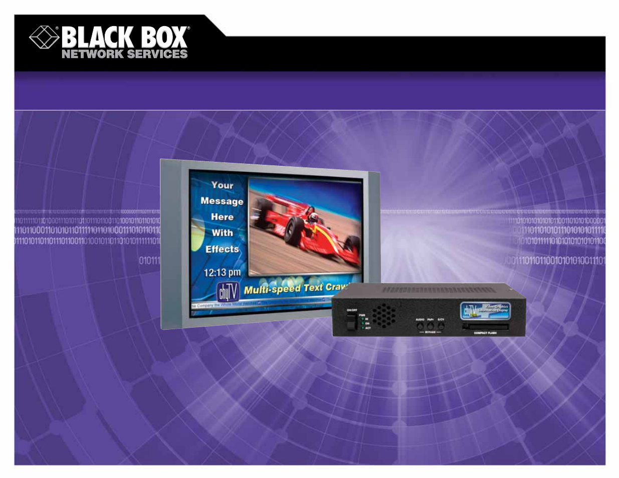 Black Box CRT Direct View TV User Manual | 3 pages