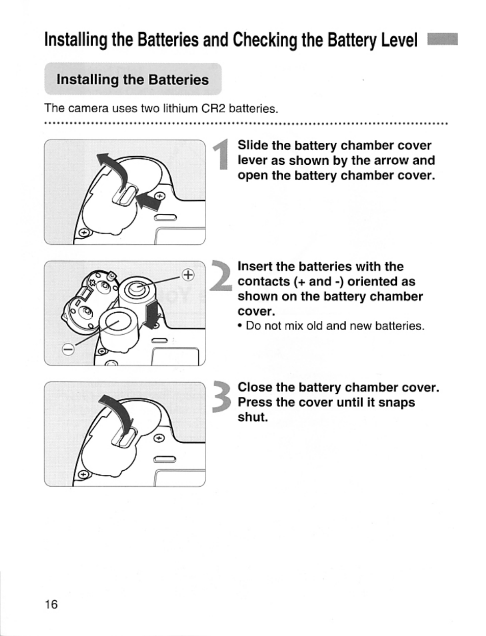 Canon EOS Rebel 2000 User Manual | Page 16 / 76