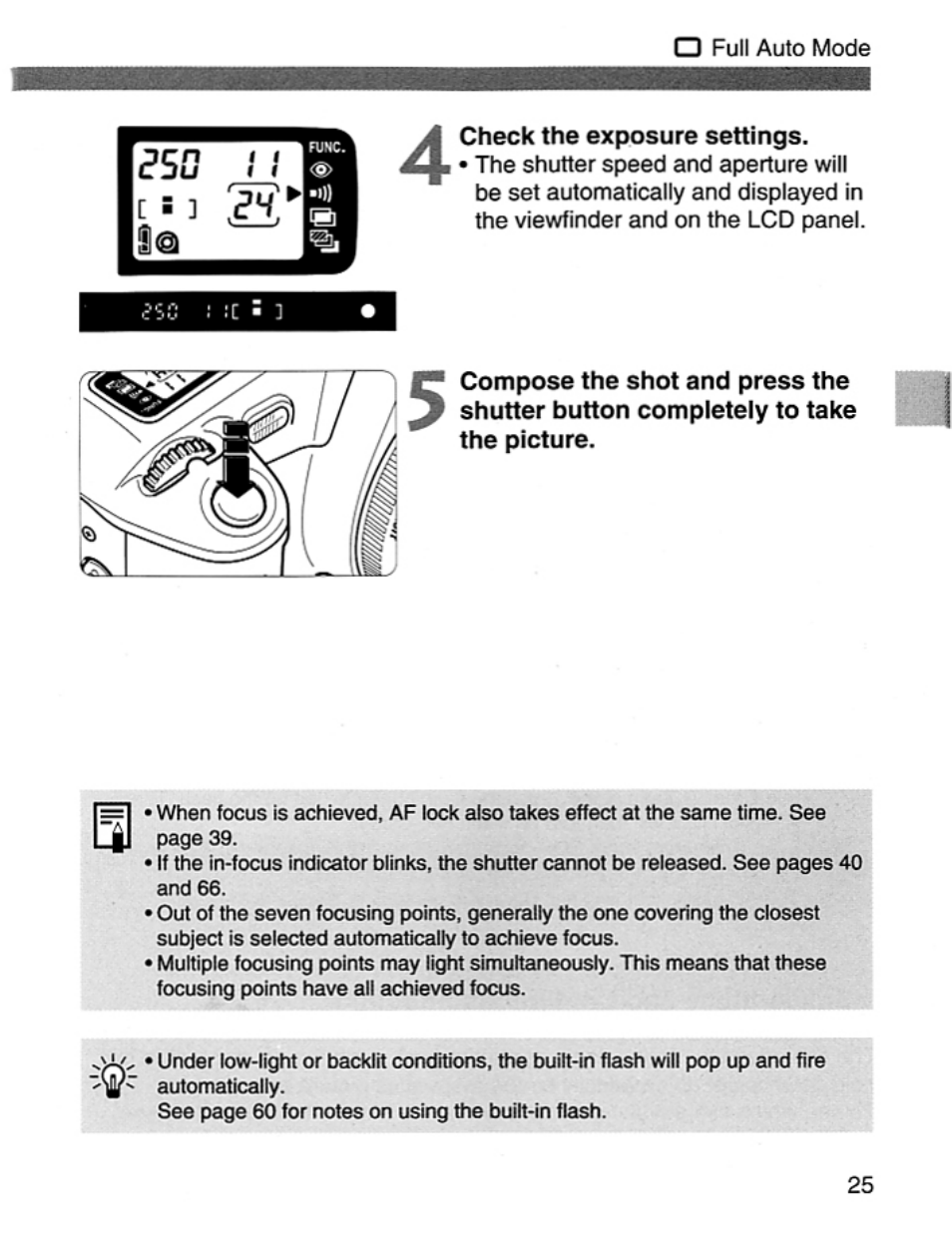 Canon EOS Rebel 2000 User Manual | Page 25 / 76