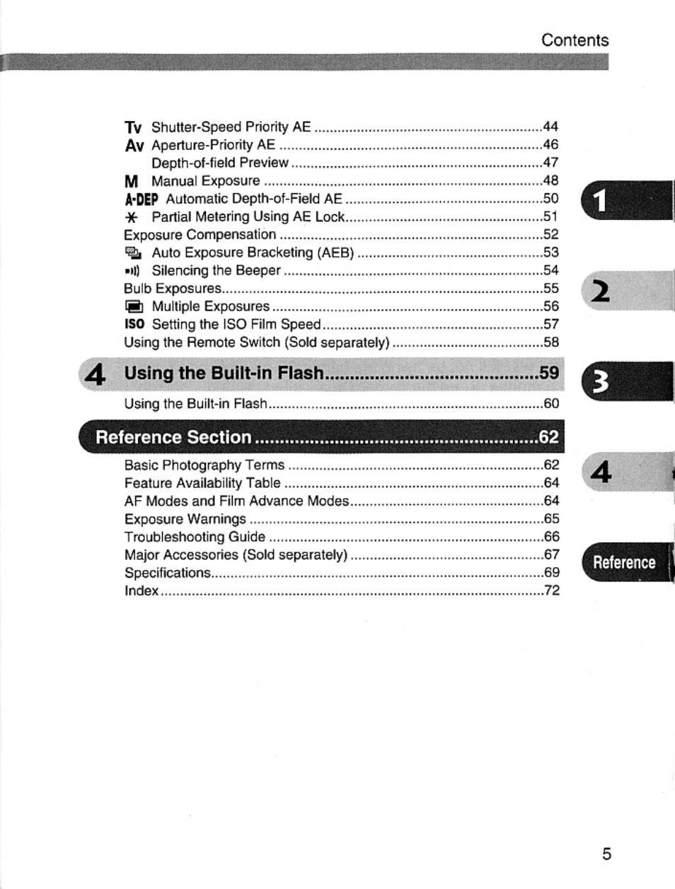 Using the built-in flash | Canon EOS Rebel 2000 User Manual | Page 5 / 76