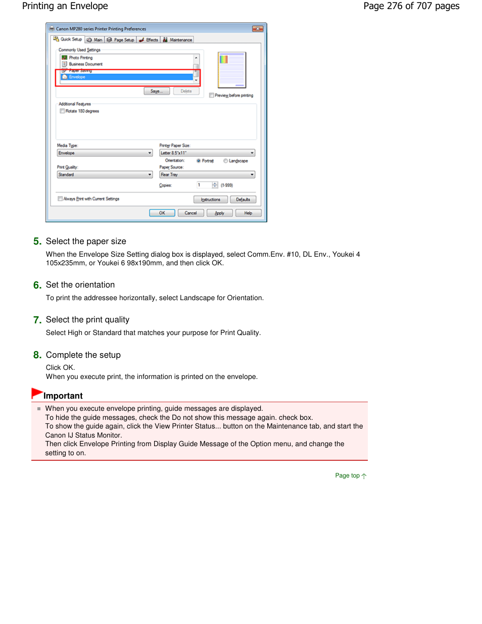 Canon mp280 User Manual | Page 276 / 707