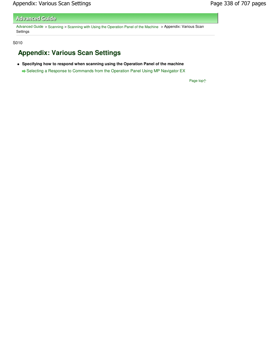 Appendix: various scan settings | Canon mp280 User Manual | Page 338 / 707