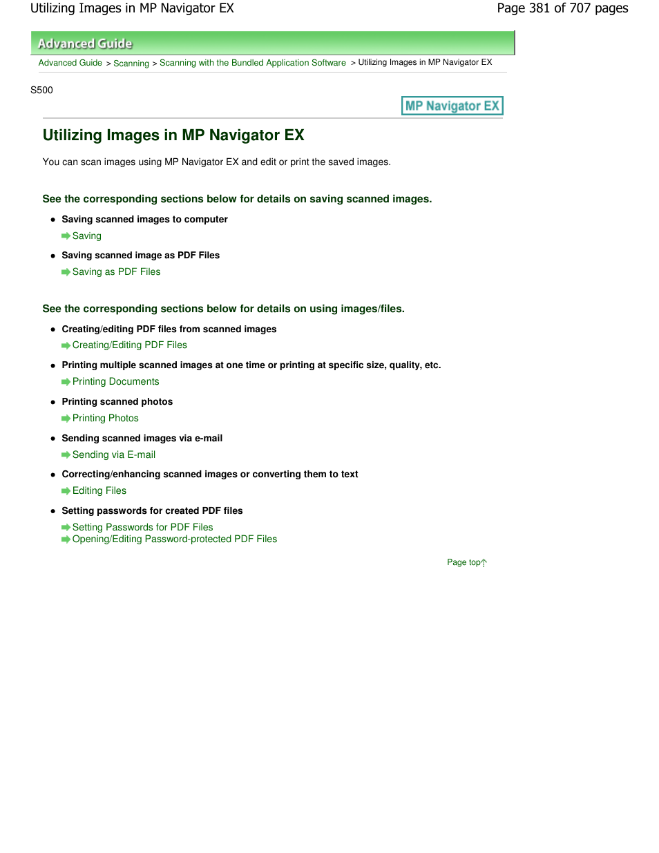 Utilizing images in mp navigator ex | Canon mp280 User Manual | Page 381 / 707