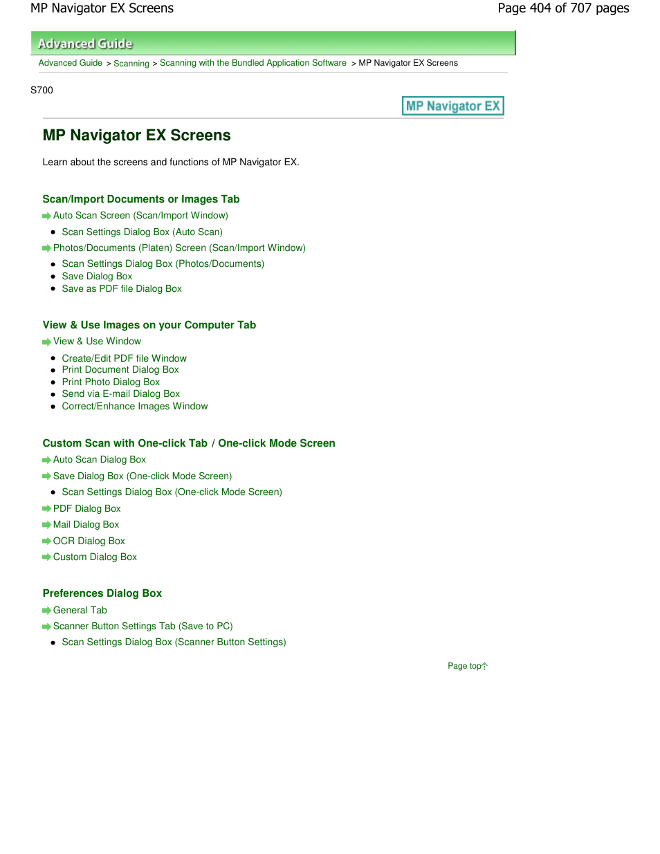 Mp navigator ex screens | Canon mp280 User Manual | Page 404 / 707