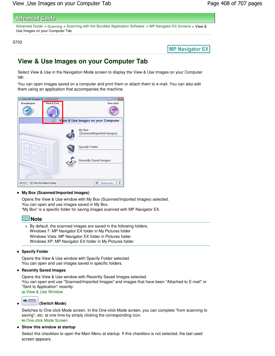 View & use images on your computer tab | Canon mp280 User Manual | Page 408 / 707