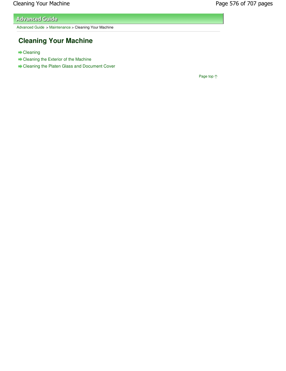 Cleaning your machine | Canon mp280 User Manual | Page 576 / 707