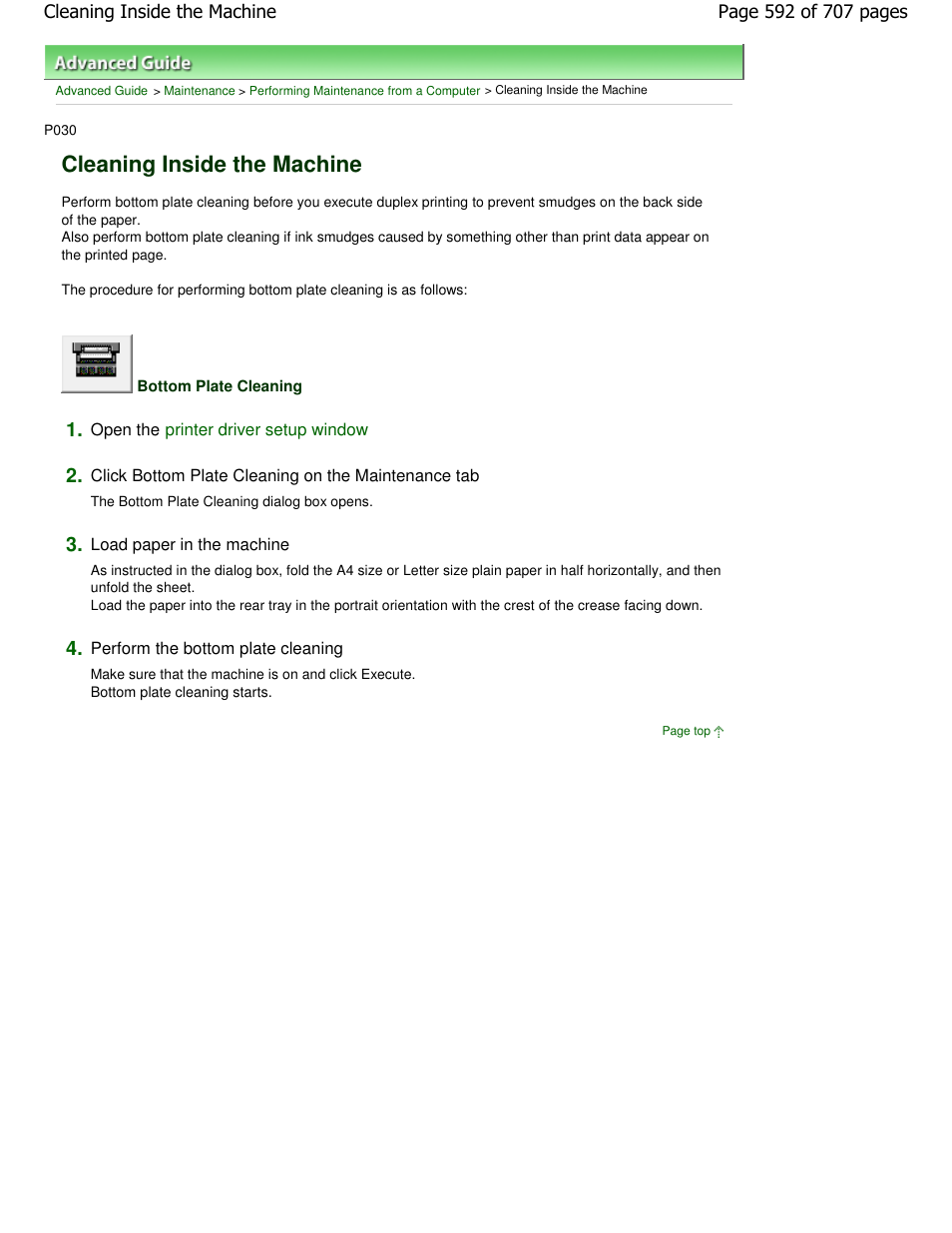 Cleaning inside the machine | Canon mp280 User Manual | Page 592 / 707