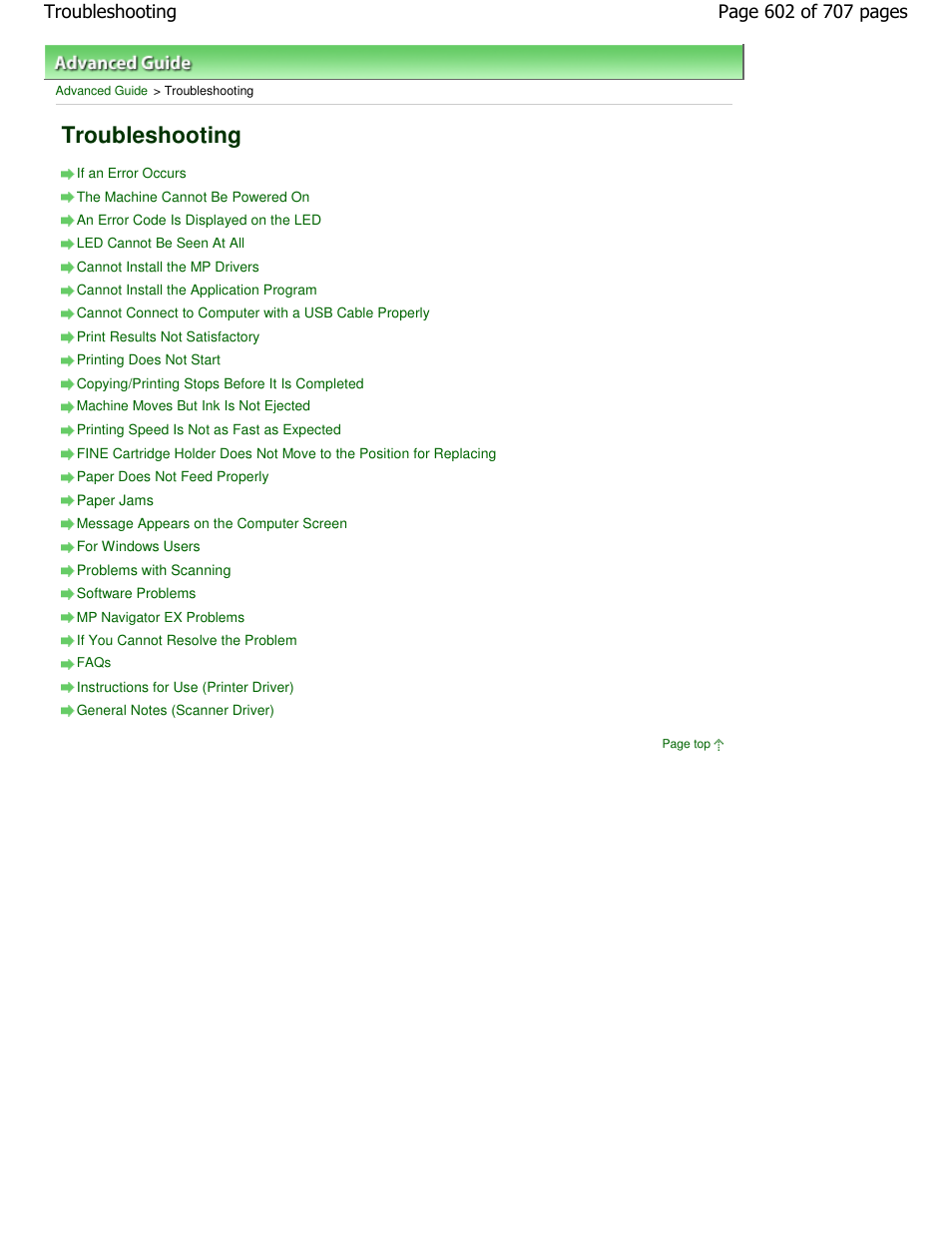 Troubleshooting | Canon mp280 User Manual | Page 602 / 707