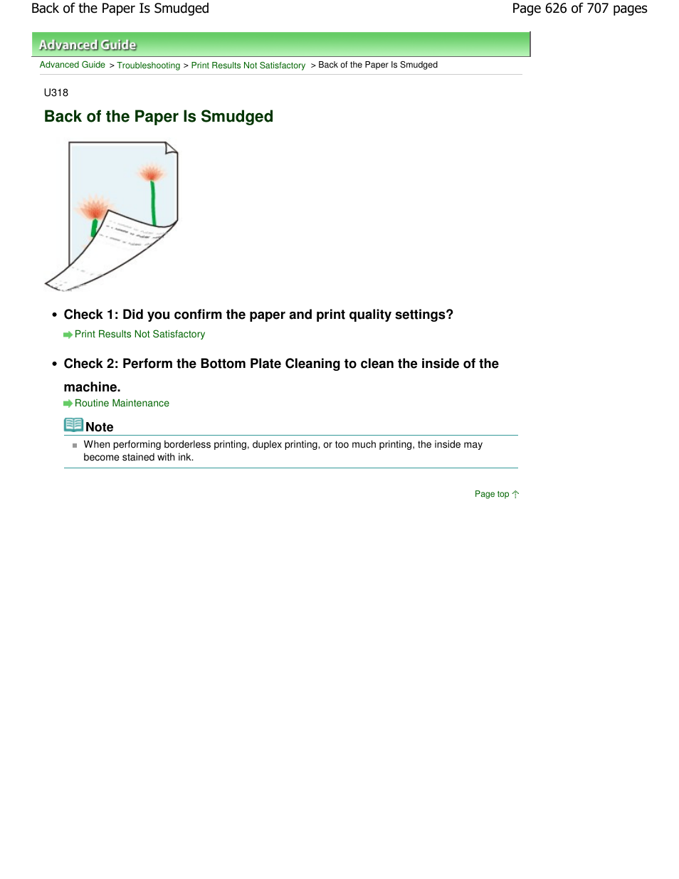 Back of the paper is smudged | Canon mp280 User Manual | Page 626 / 707