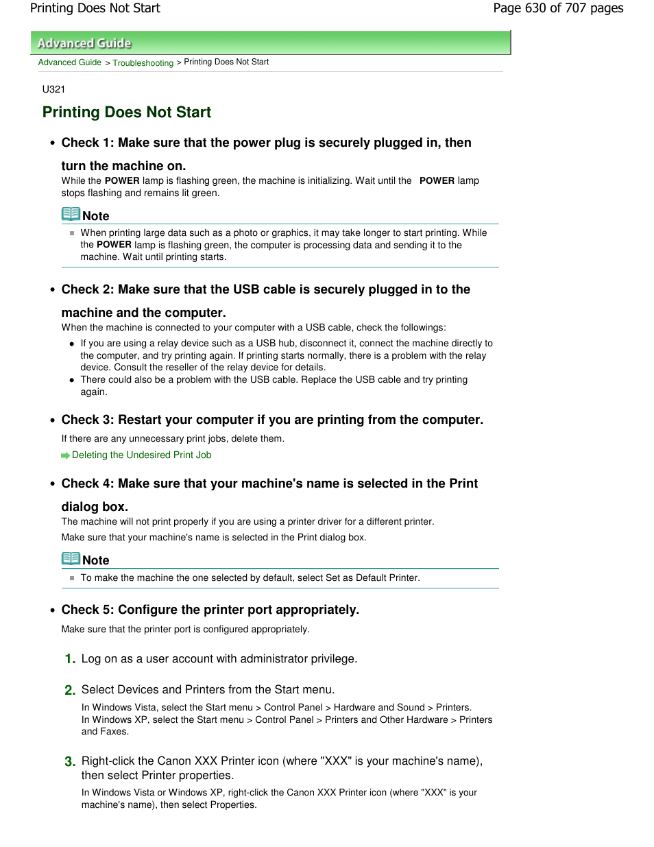 Printing does not start | Canon mp280 User Manual | Page 630 / 707