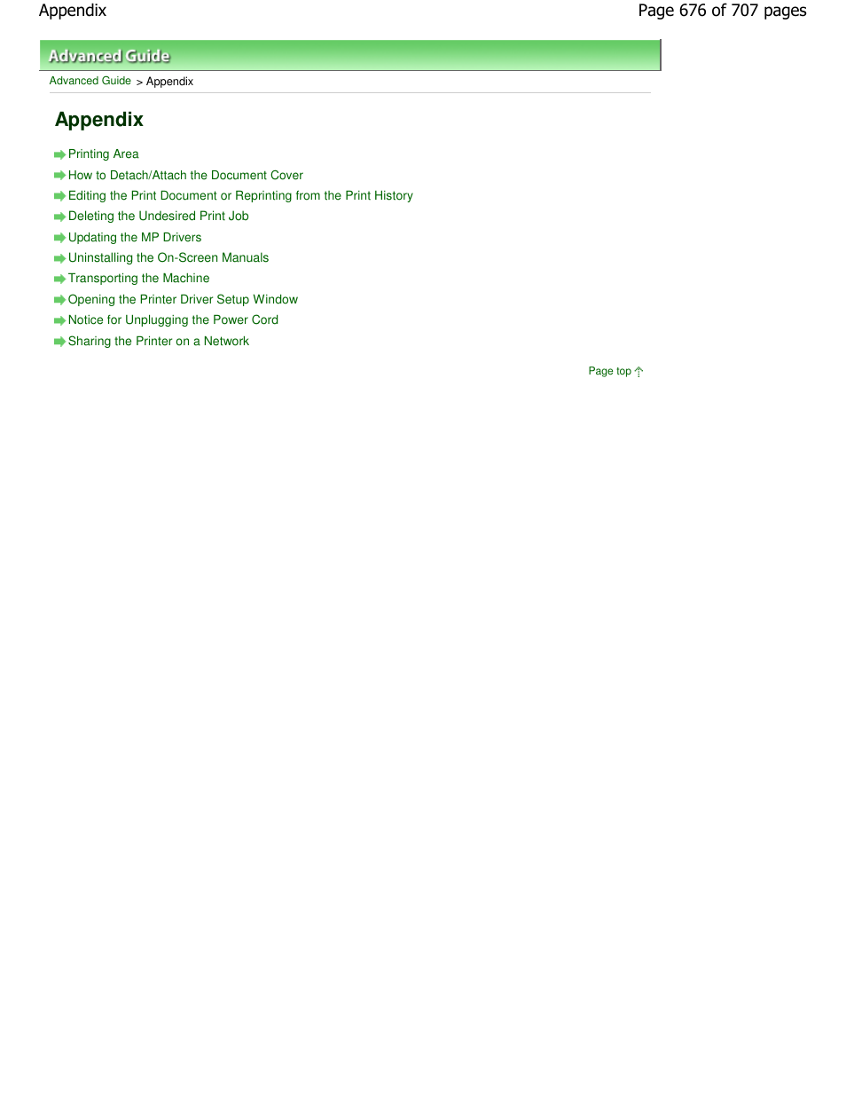 Appendix | Canon mp280 User Manual | Page 676 / 707