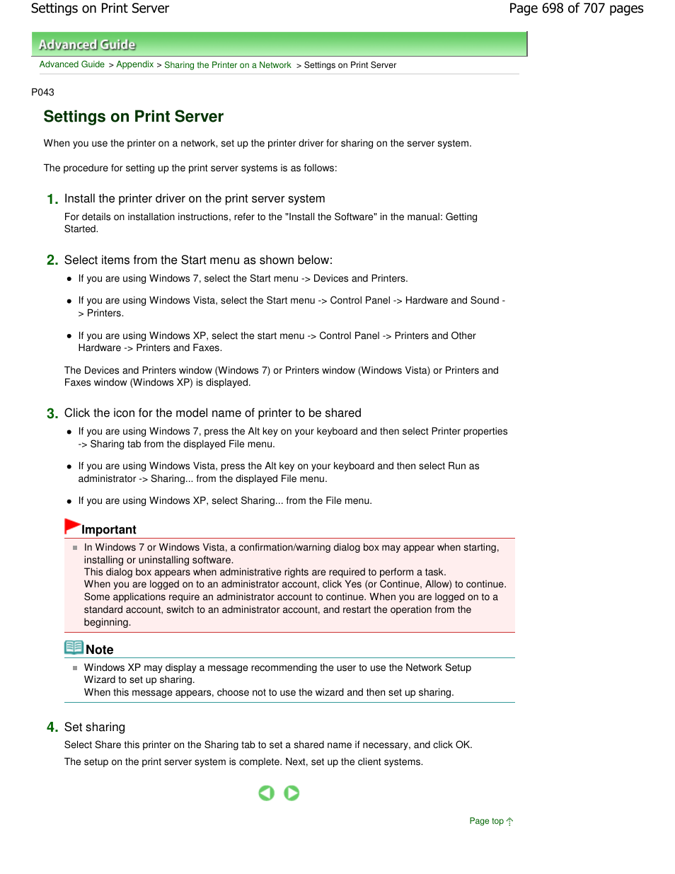 Settings on print server | Canon mp280 User Manual | Page 698 / 707