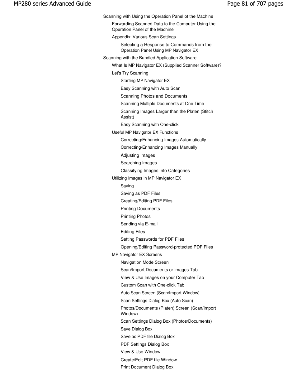 Canon mp280 User Manual | Page 81 / 707