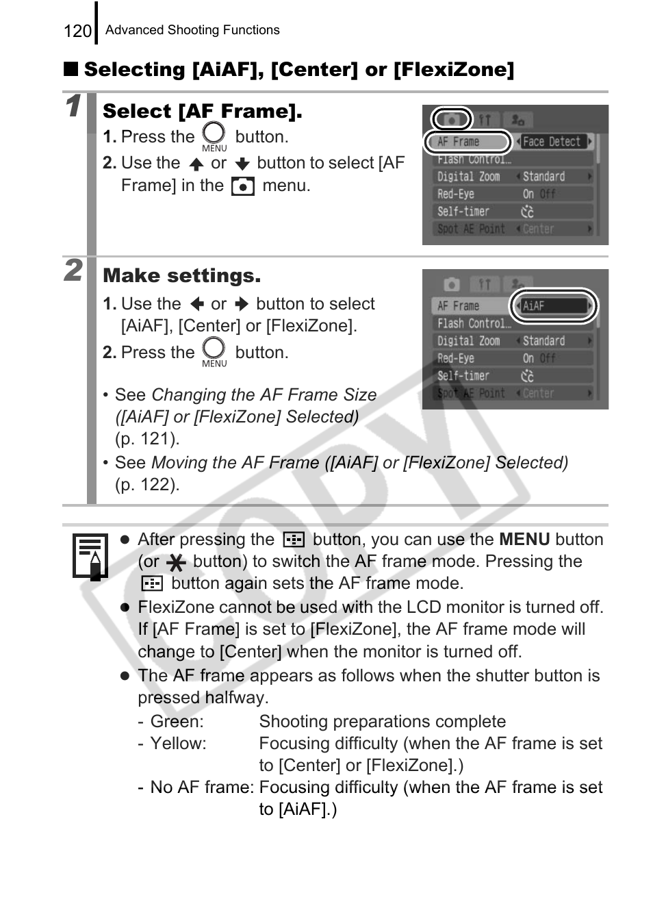 Canon PowerShot G9 User Manual | Page 122 / 275