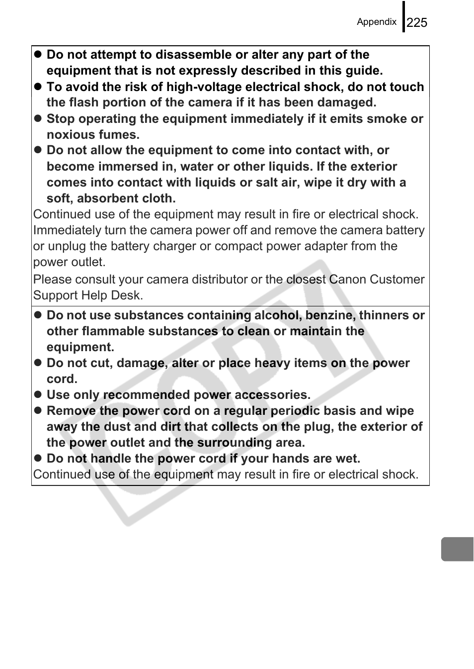 Canon PowerShot G9 User Manual | Page 227 / 275