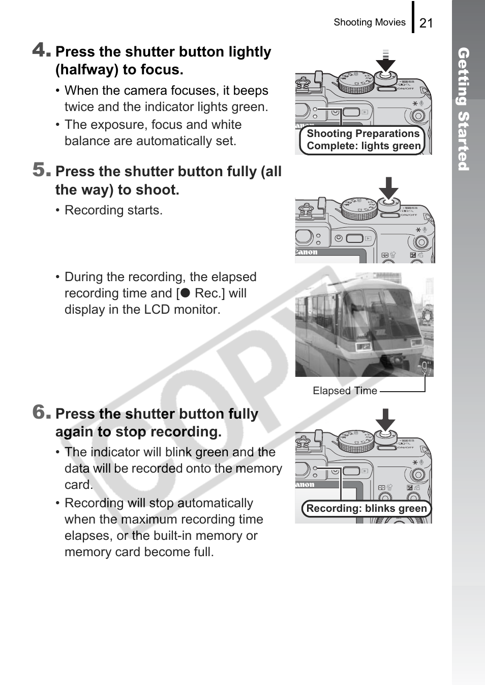 Canon PowerShot G9 User Manual | Page 23 / 275