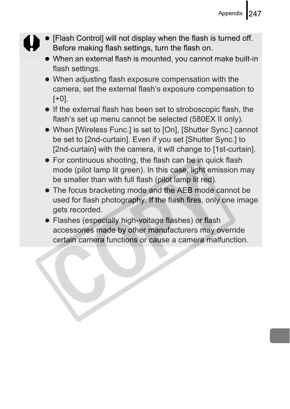 Canon PowerShot G9 User Manual | Page 249 / 275