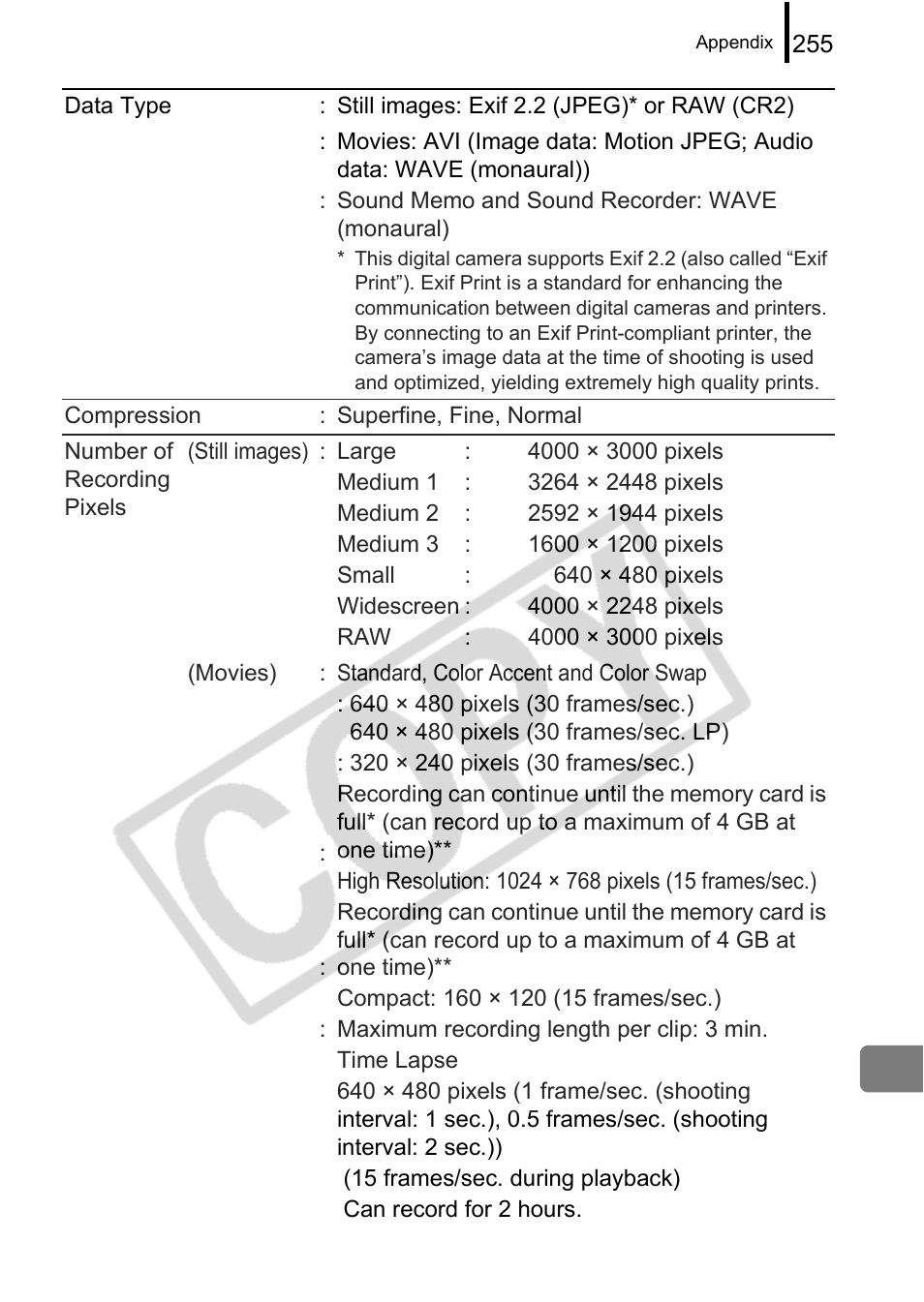 Canon PowerShot G9 User Manual | Page 257 / 275