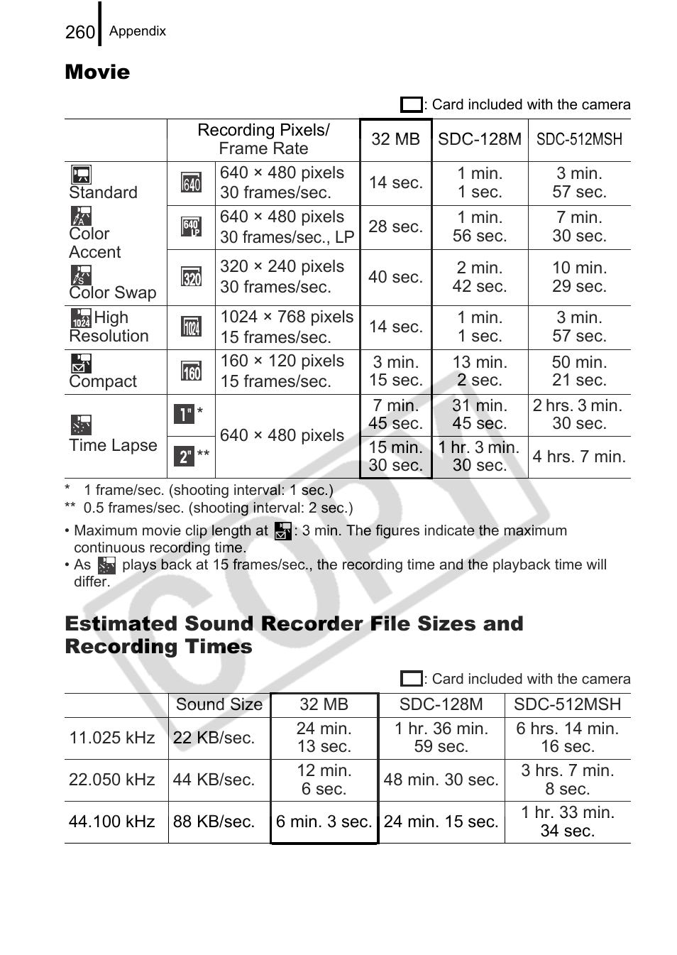 Movie | Canon PowerShot G9 User Manual | Page 262 / 275