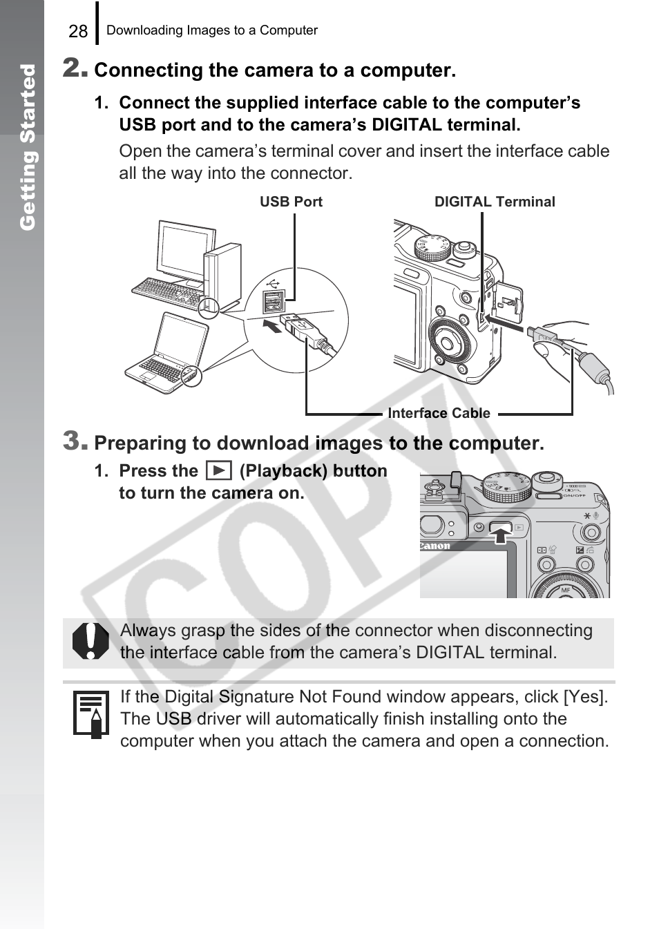 Canon PowerShot G9 User Manual | Page 30 / 275