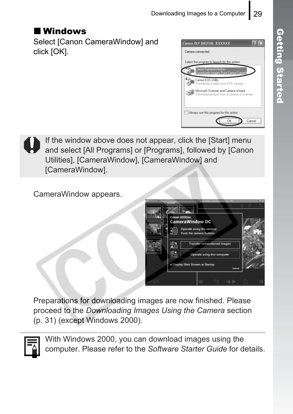 Canon PowerShot G9 User Manual | Page 31 / 275