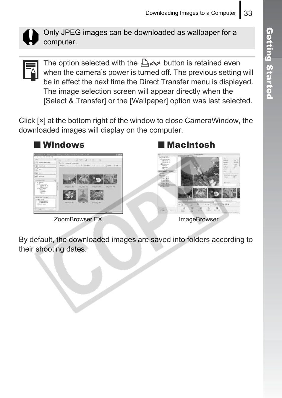 Canon PowerShot G9 User Manual | Page 35 / 275