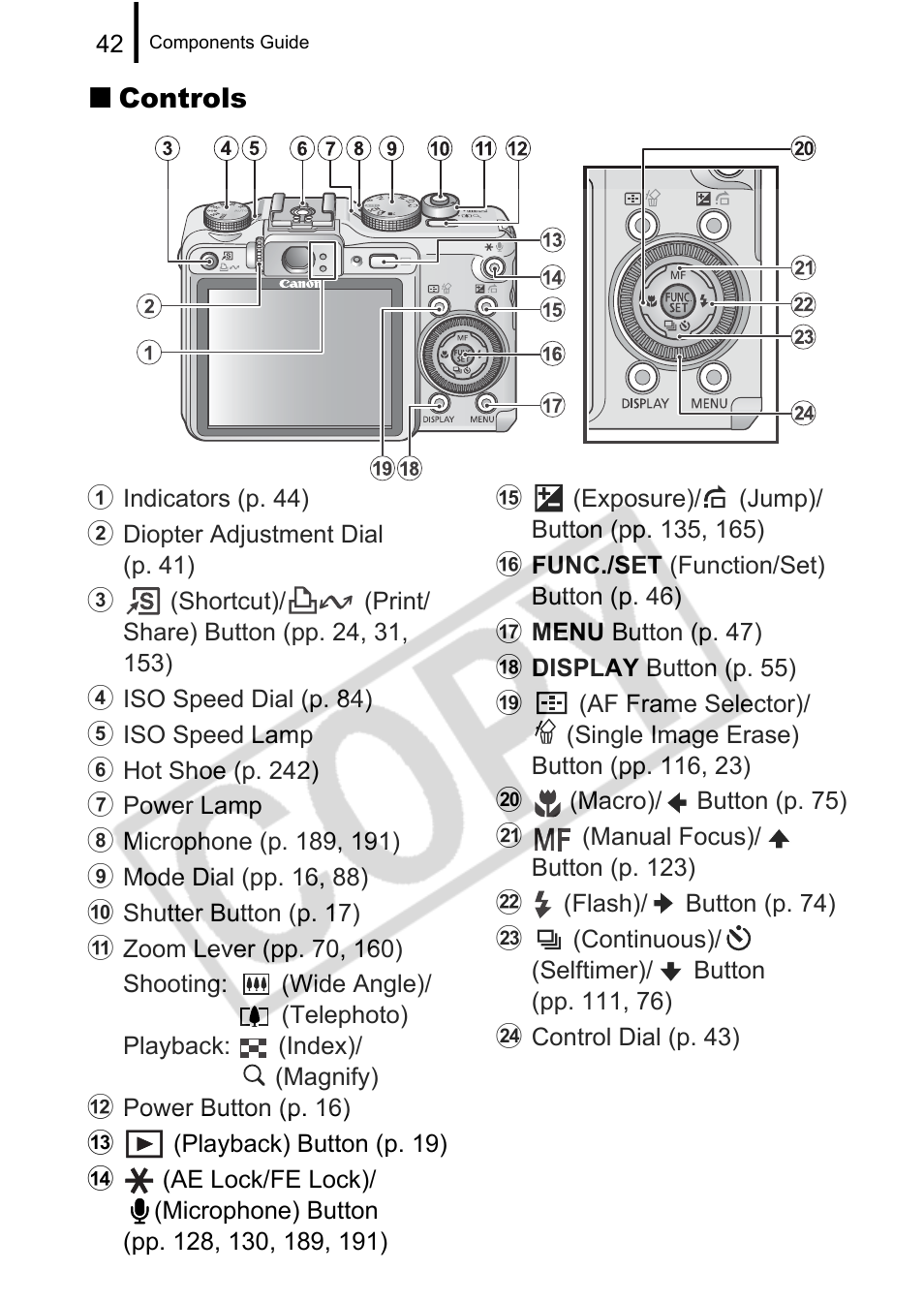 Canon PowerShot G9 User Manual | Page 44 / 275