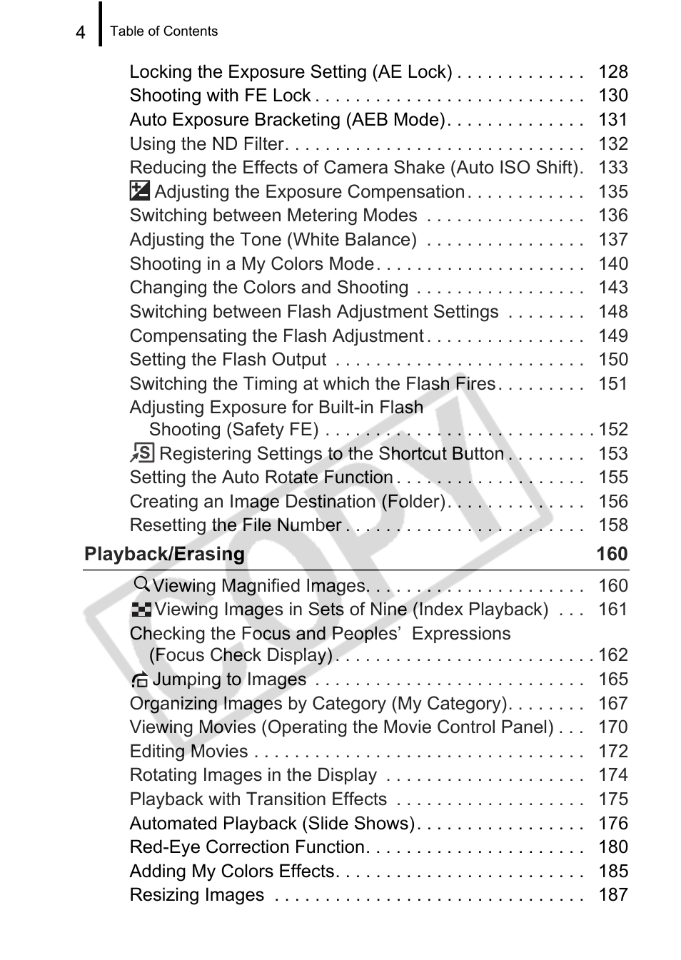 Canon PowerShot G9 User Manual | Page 6 / 275