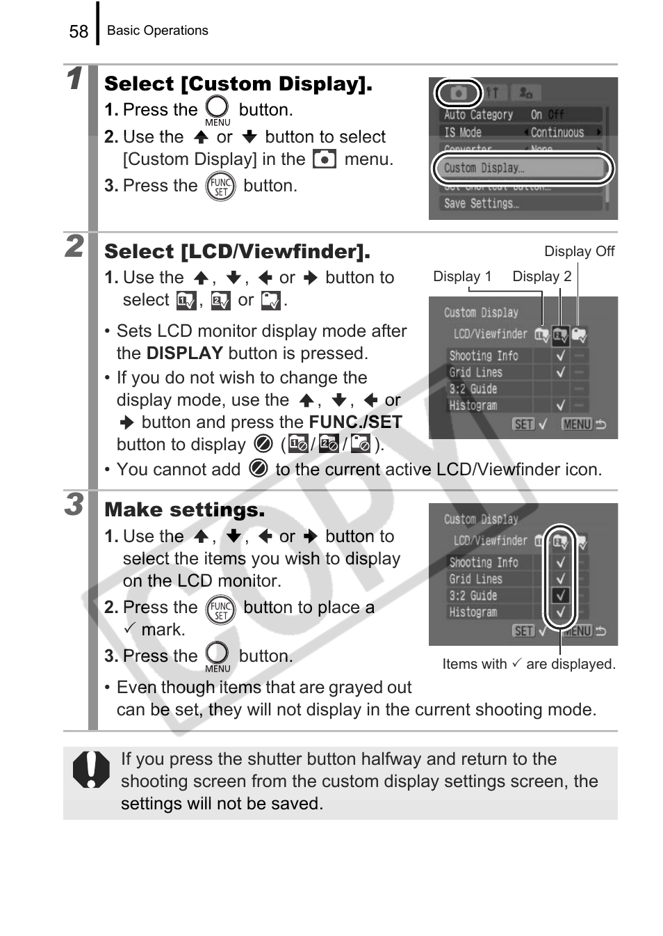 Canon PowerShot G9 User Manual | Page 60 / 275