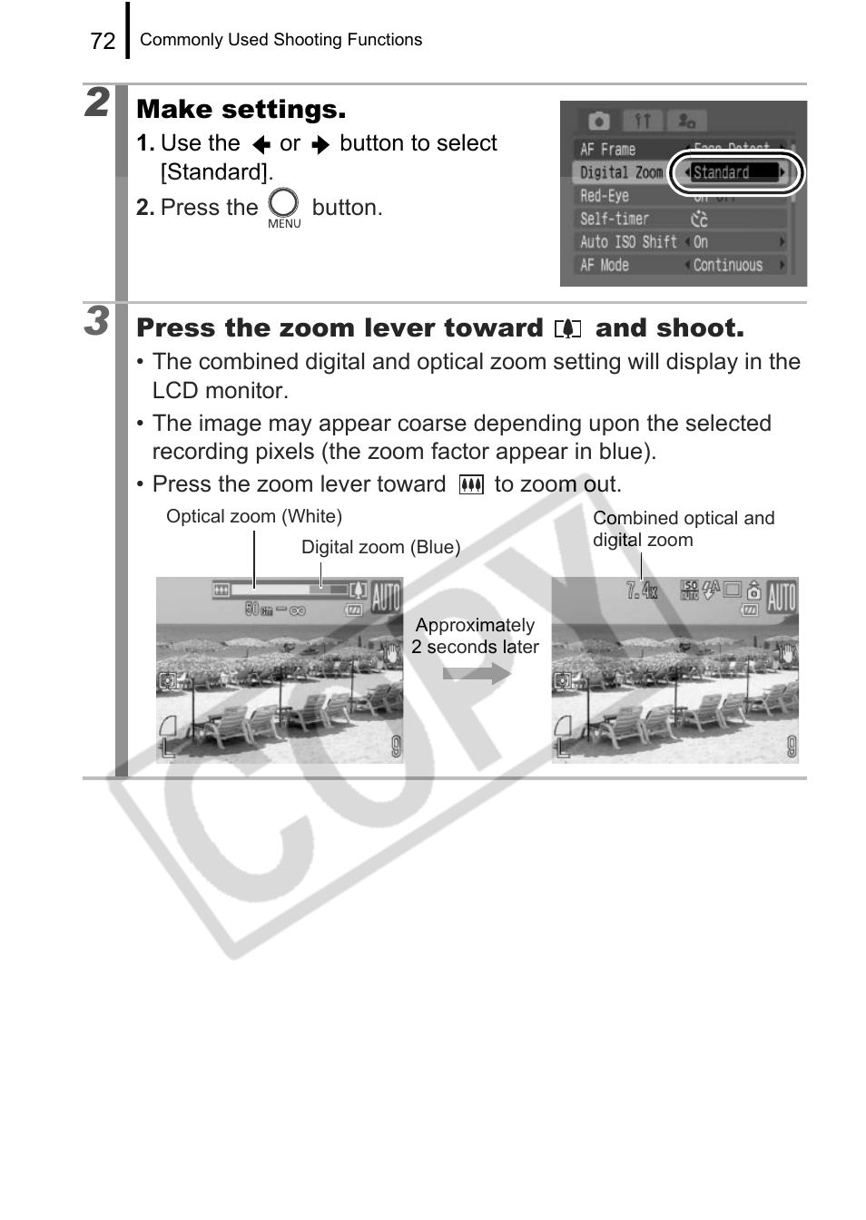 Canon PowerShot G9 User Manual | Page 74 / 275