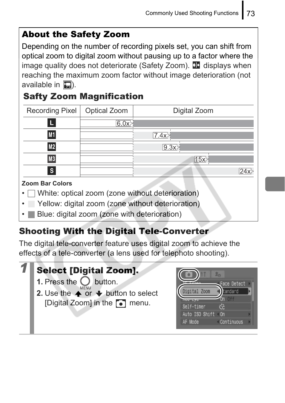 Canon PowerShot G9 User Manual | Page 75 / 275
