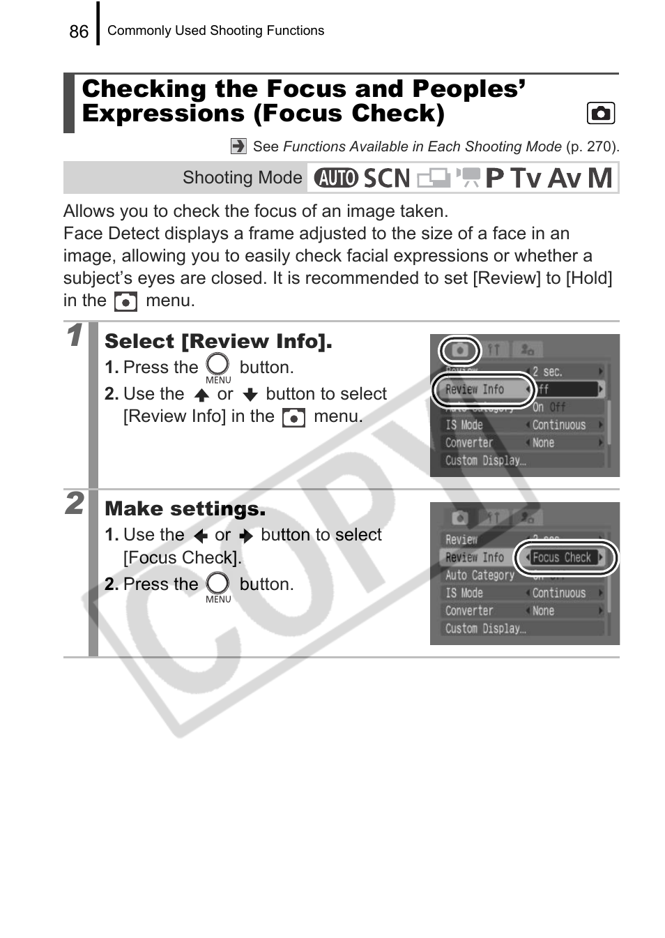 Canon PowerShot G9 User Manual | Page 88 / 275