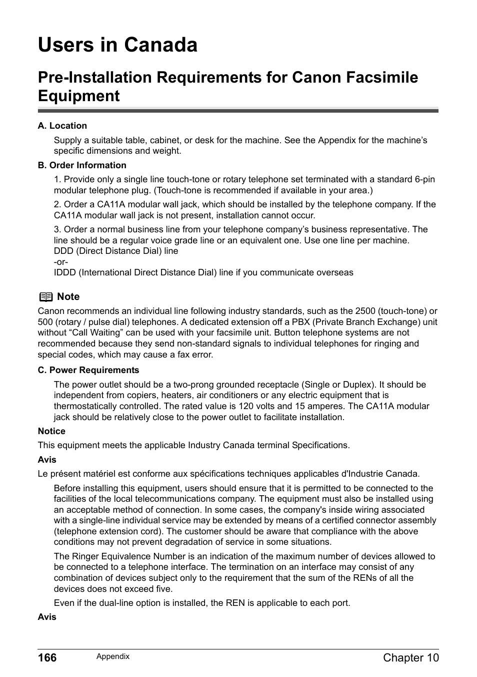 Users in canada | Canon Pixma MP530 User Manual | Page 168 / 176