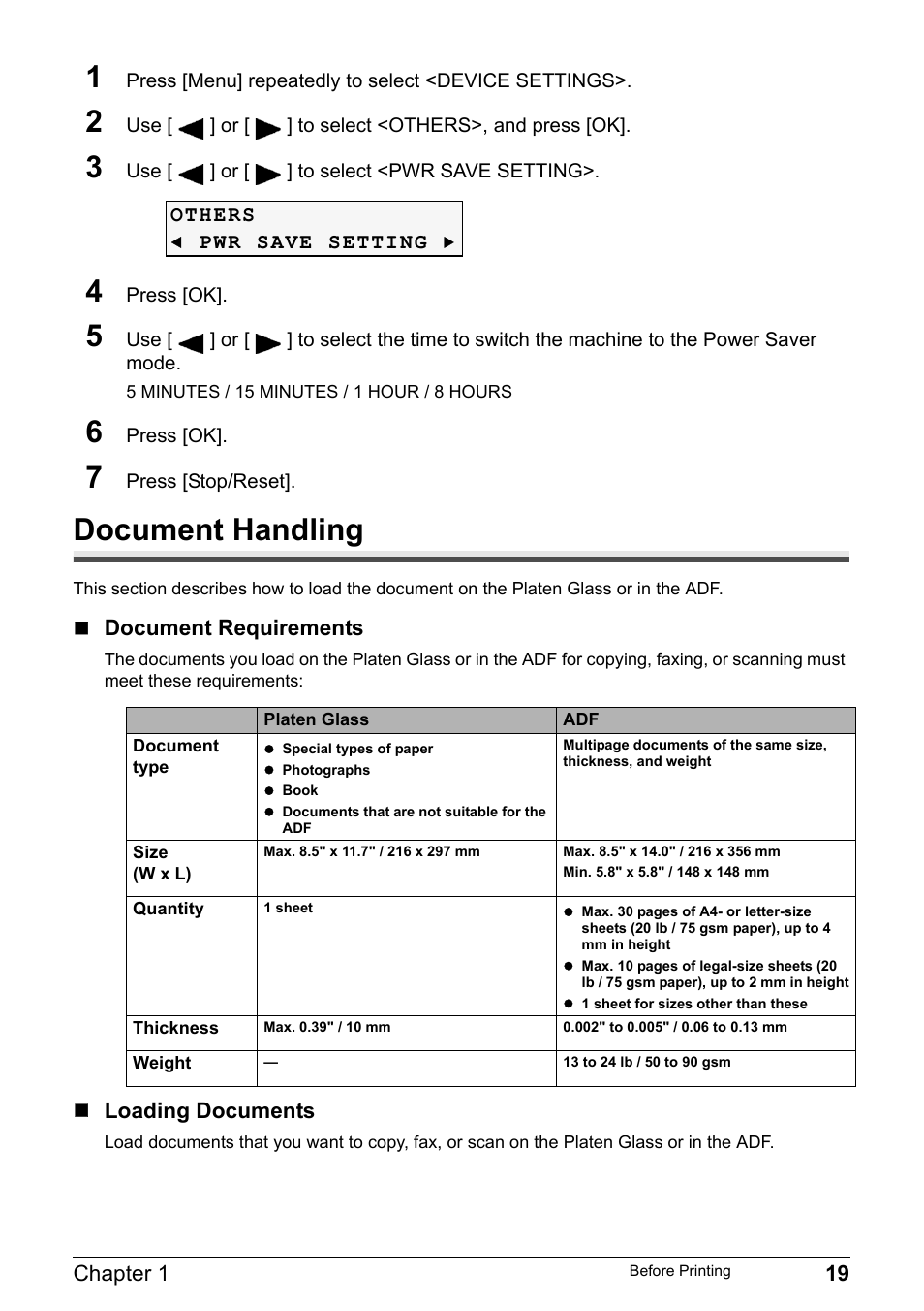 Document handling | Canon Pixma MP530 User Manual | Page 21 / 176