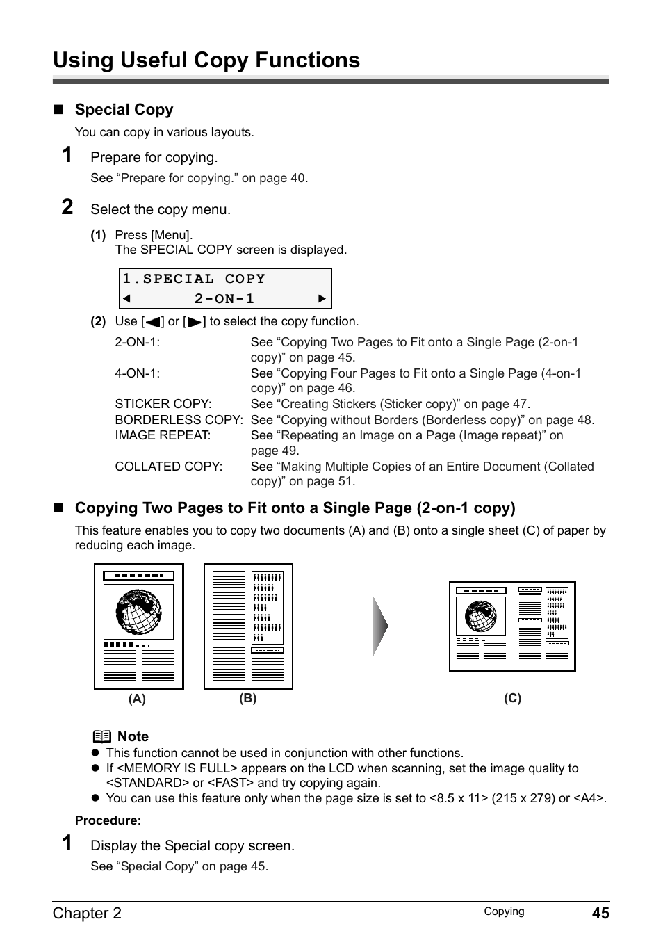 Using useful copy functions | Canon Pixma MP530 User Manual | Page 47 / 176