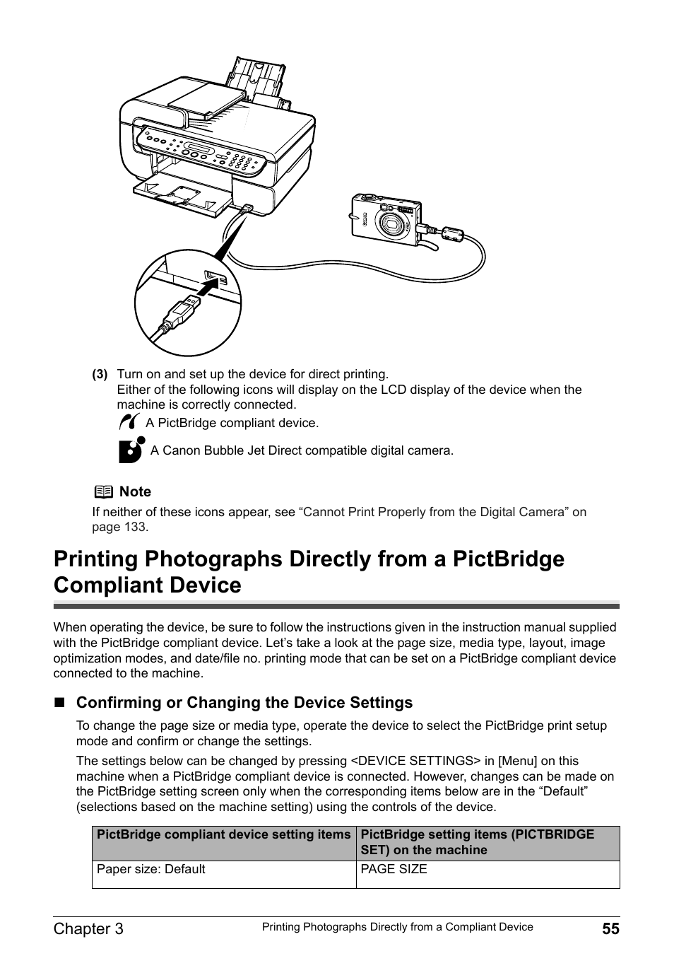 Printing photographs directly | Canon Pixma MP530 User Manual | Page 57 / 176
