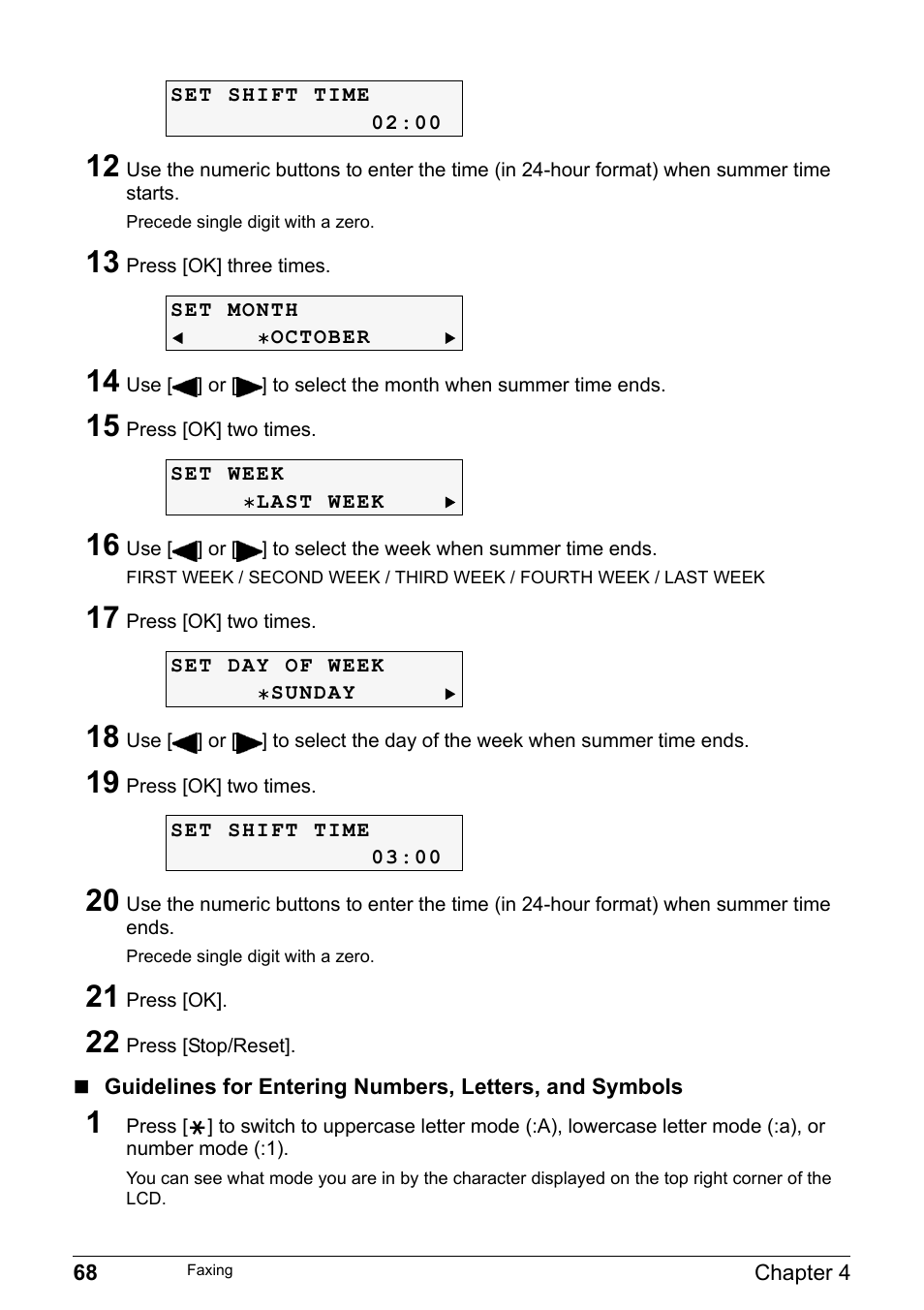 Guidelines for entering numbers, letters, Delete characters, see, Guidelines for entering numbers | Canon Pixma MP530 User Manual | Page 70 / 176