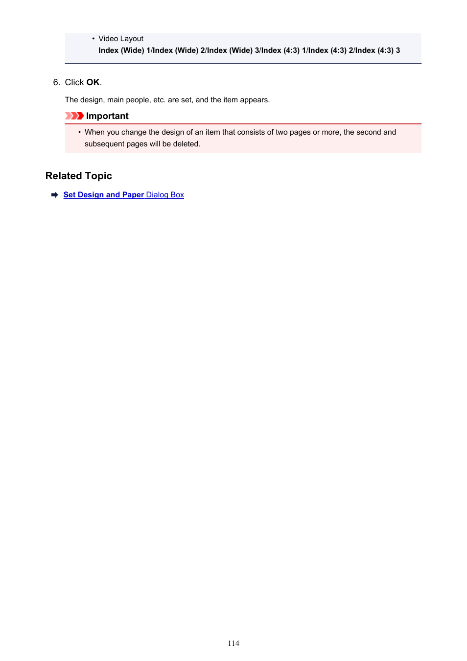 Related topic | Canon My Image Garden User Manual | Page 114 / 308