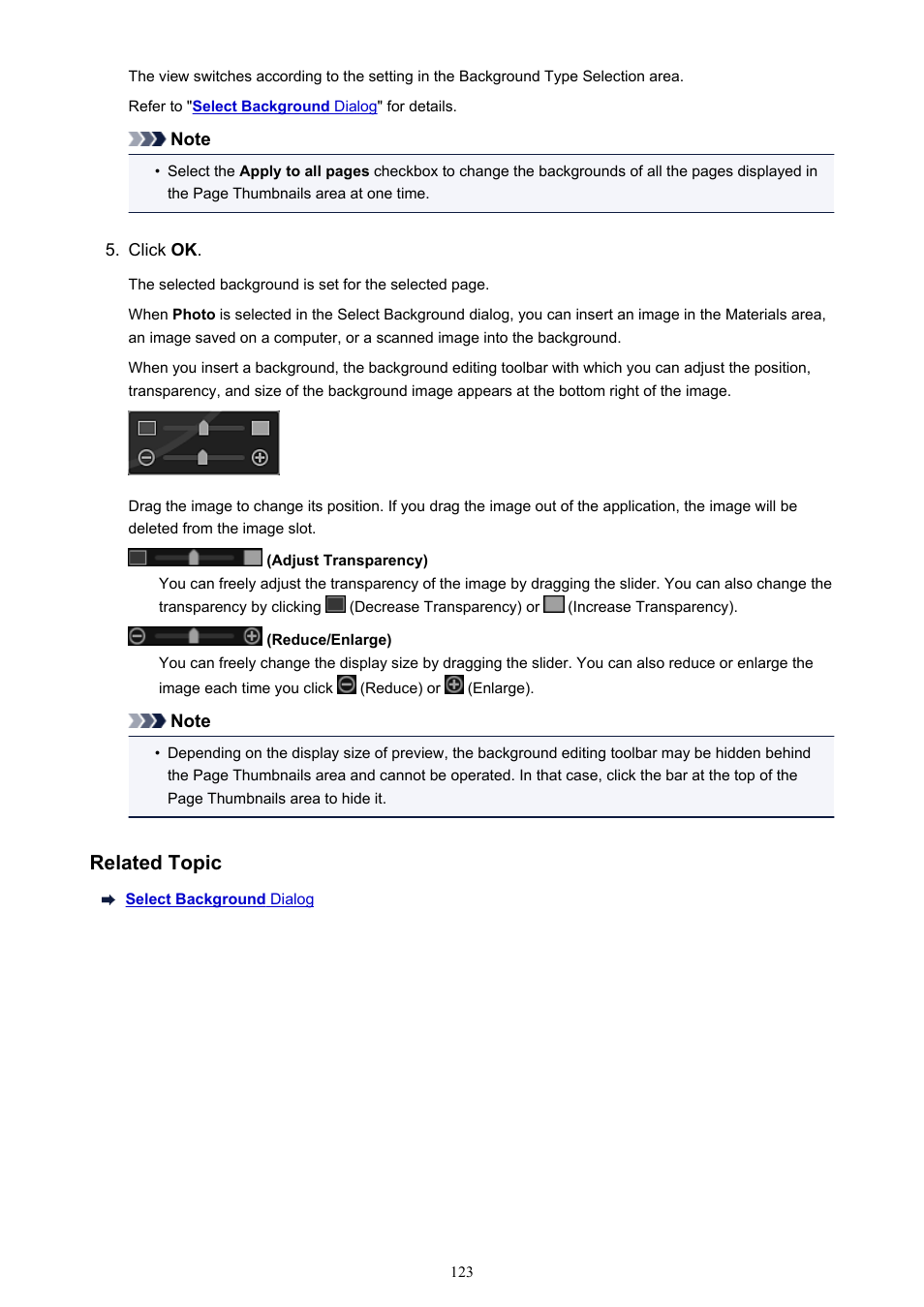 Related topic | Canon My Image Garden User Manual | Page 123 / 304