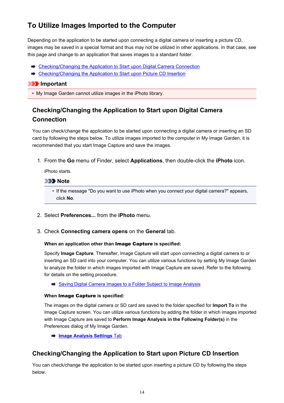 To utilize images imported to the computer | Canon My Image Garden User Manual | Page 14 / 304