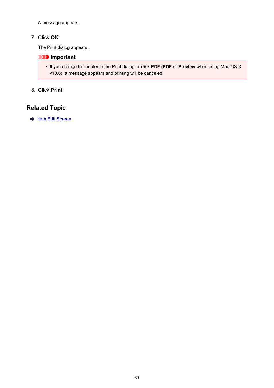 Related topic | Canon My Image Garden User Manual | Page 85 / 304