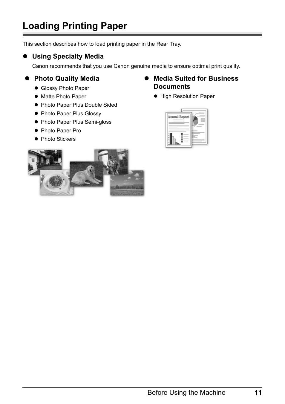 Loading printing paper | Canon PIXMA MX310 User Manual | Page 15 / 124