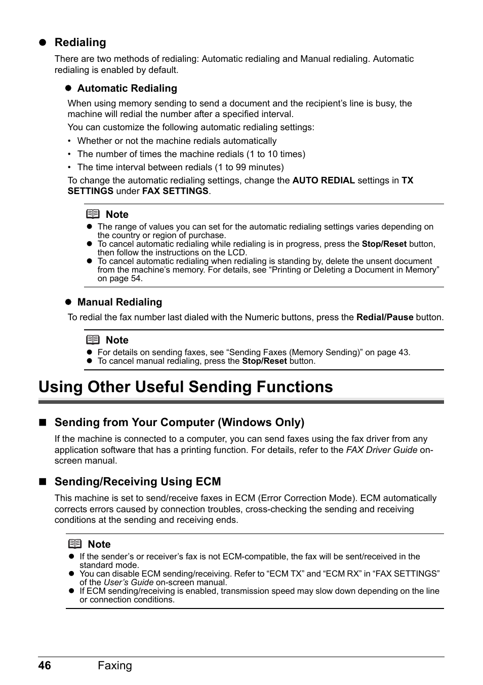 Using other useful sending functions | Canon PIXMA MX310 User Manual | Page 50 / 124