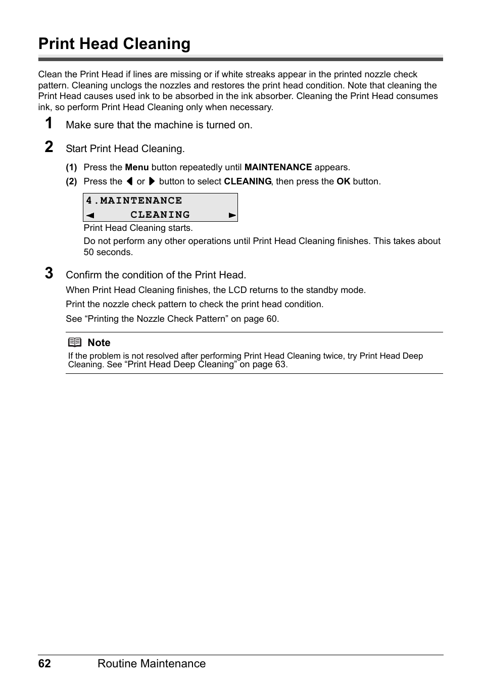 Print head cleaning | Canon PIXMA MX310 User Manual | Page 66 / 124