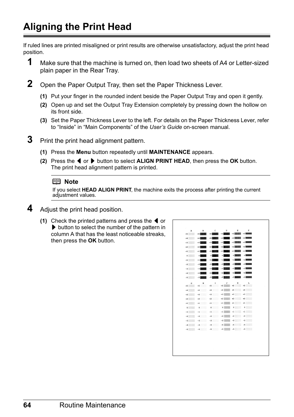 Aligning the print head | Canon PIXMA MX310 User Manual | Page 68 / 124