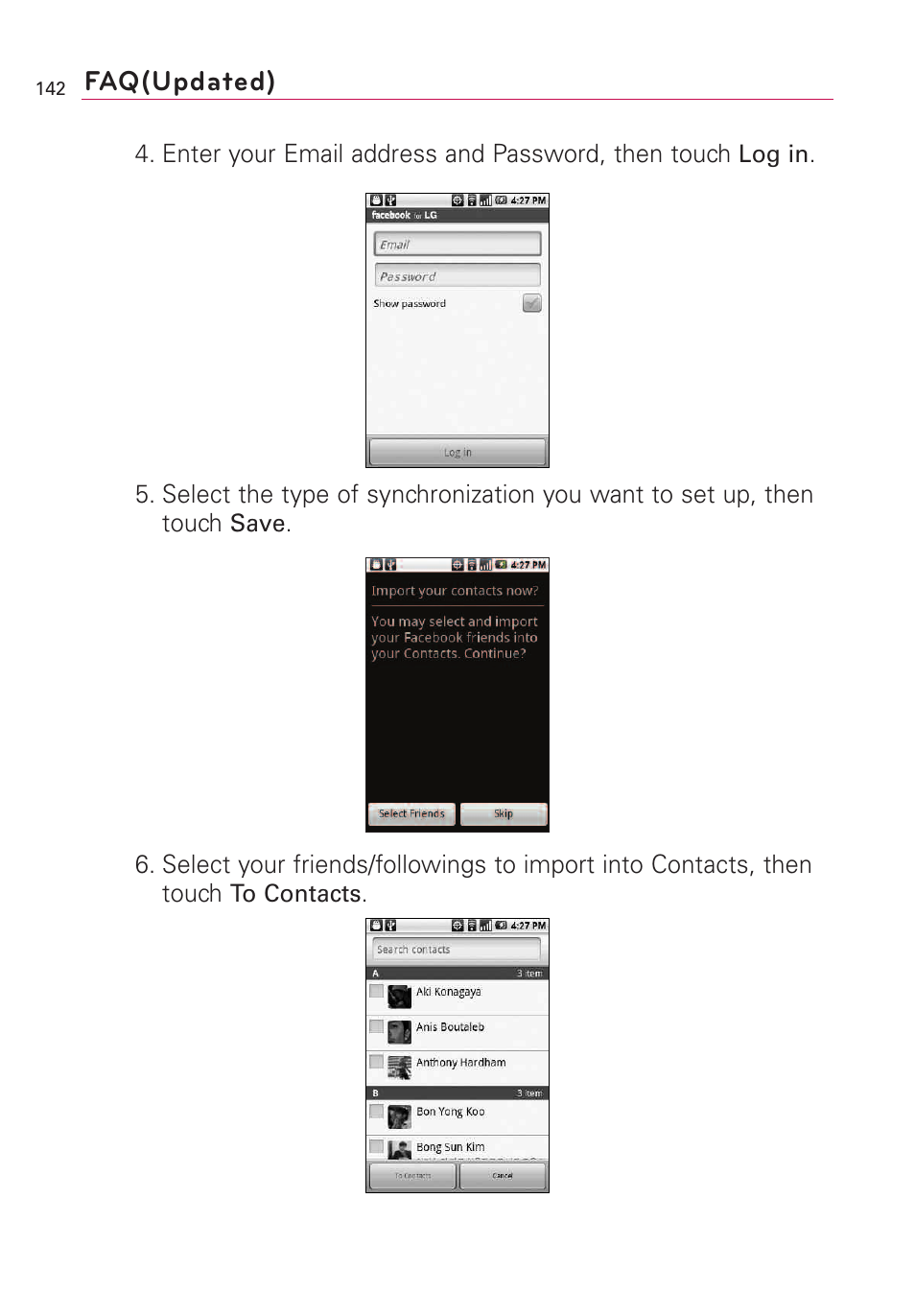 Faq(updated) | LG Optimus MS690 User Manual | Page 144 / 155